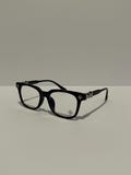 Chrome Glasses CH black and silver frames Gothic / Punk / Crosses / Y2K style