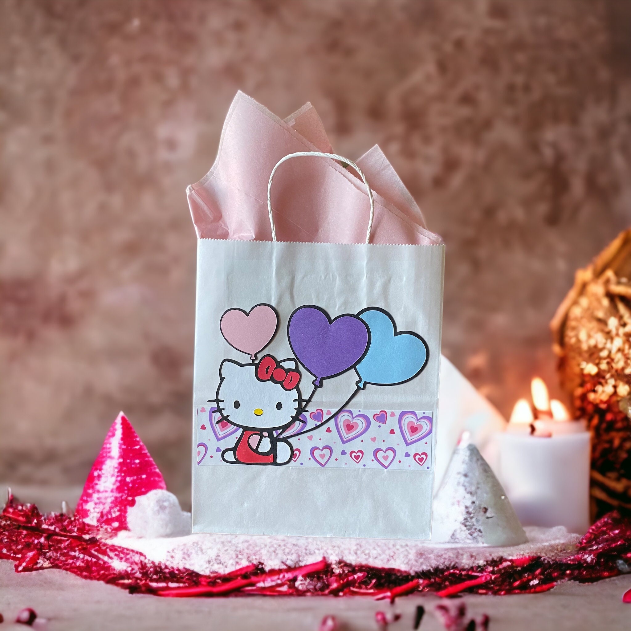 Hello Kitty Stationery Kit Gift Box Set Red Pink Purple Back to School  Holiday Gift Inspired by You.