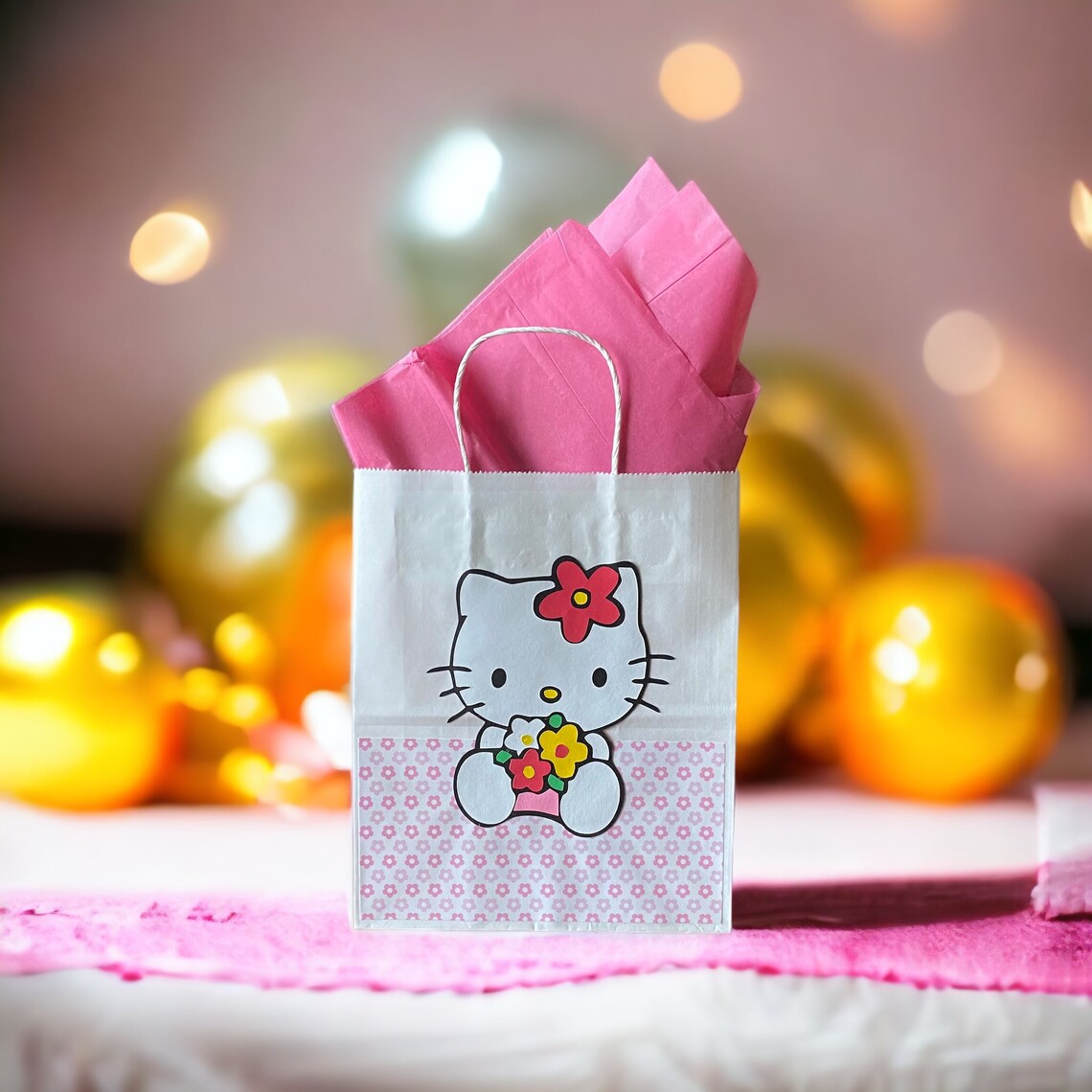 Hello Kitty Gift Bag Etsy