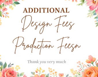 Extra Fee, Express Shipping Fee, Custom Design Fee