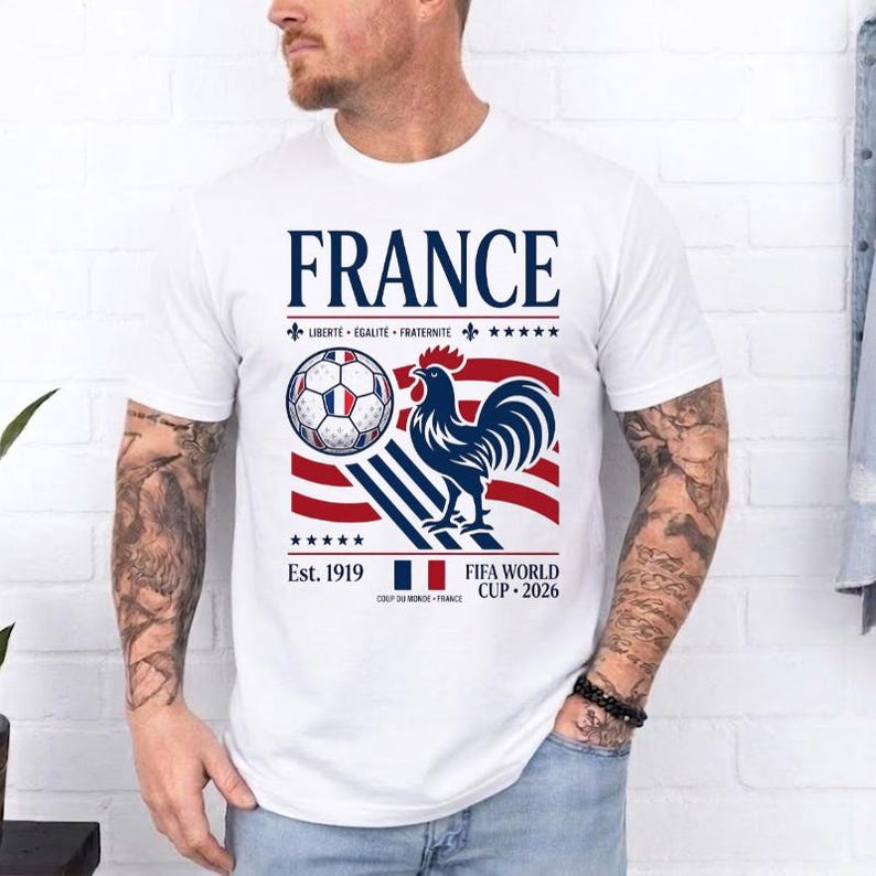 Comfort Colors France Soccer Tee, France Match Day Outfit, French Football Fan Shirt,