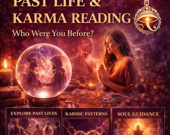 Past Life Reading | Karmic Connection, Soul Purpose (Personalized Written Reading)
