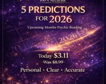 5 Psychic Predictions for 2026 | Love, Career, Money Insight (Digital Reading)