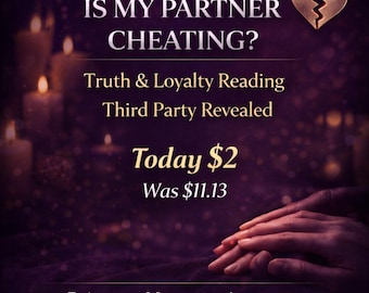 Cheating Partner Psychic Reading | Love & Loyalty, Third Party (Digital Service Disclaimer)