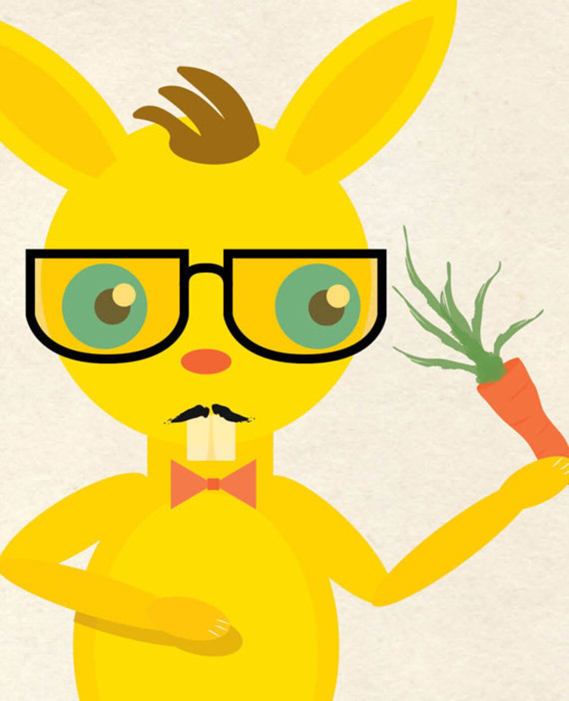 Giclee Wall Art Bunny Rabbit Tuxedo Print 8x10: What’s up Gentlemen - Etsy