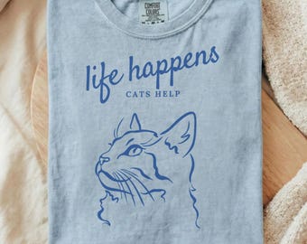 Social Worker Cat Shirt, Mental Health Therapist Gift, Emotional Support Cat Lover Tee