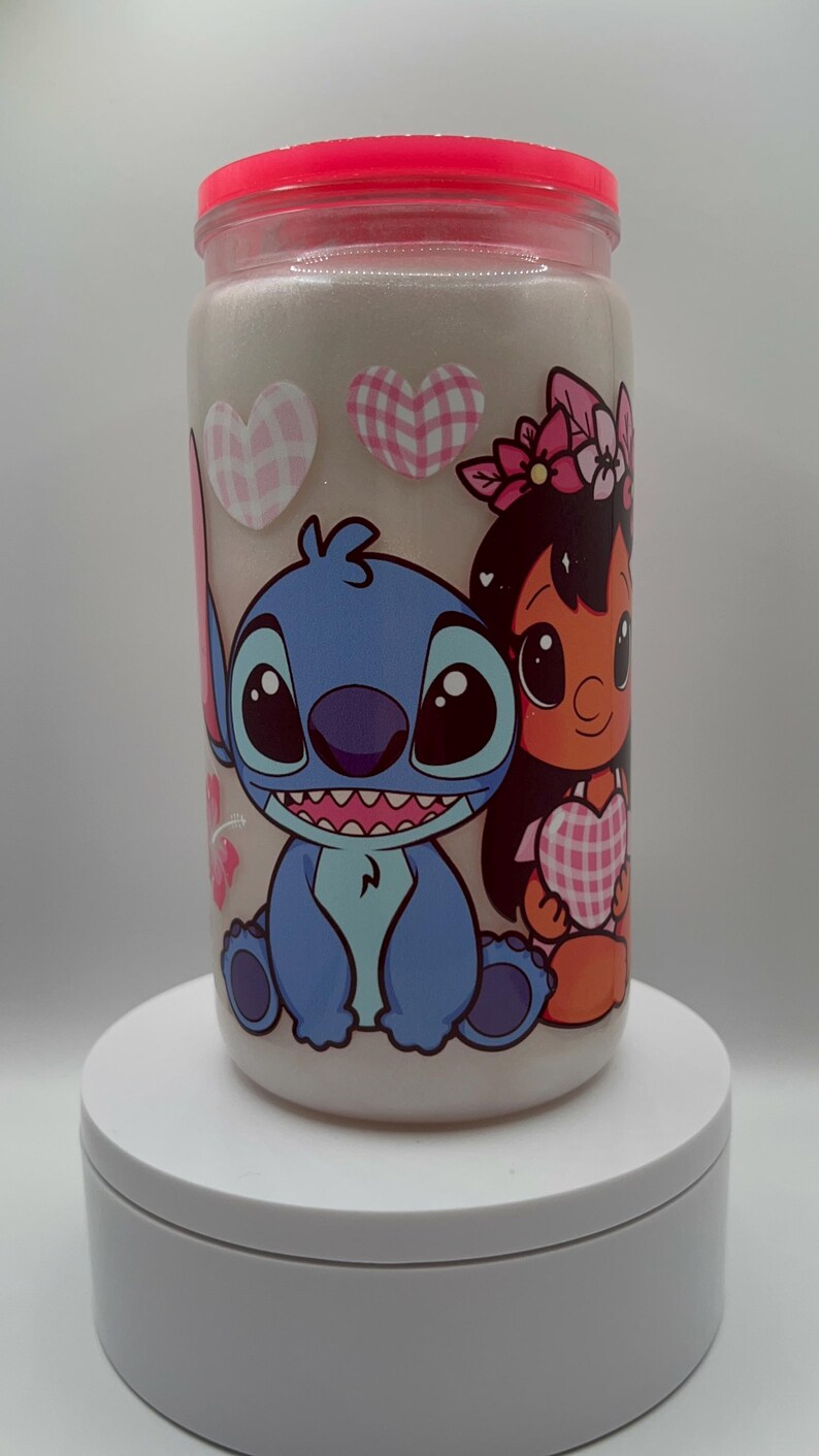Lilo and Stitch cateye Snowglobe tumbler image 8