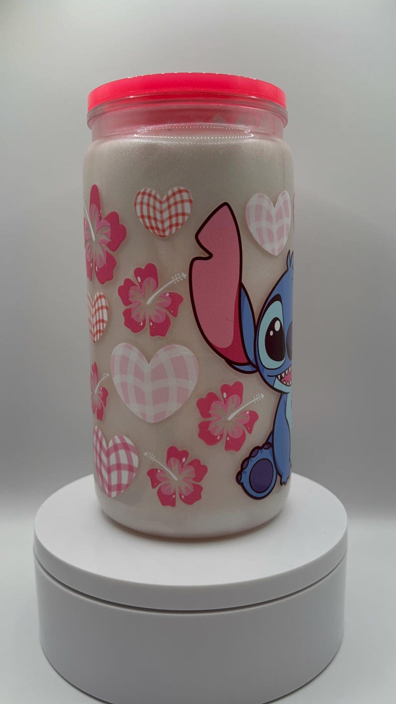 Lilo and Stitch cateye Snowglobe tumbler image 7
