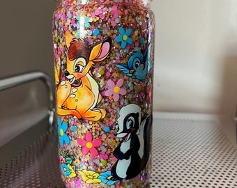 16oz Bambi Snowglobe tumbler