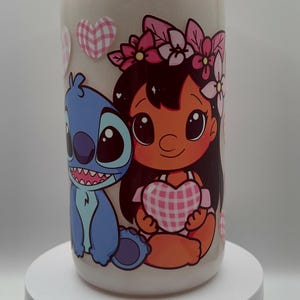 Lilo and Stitch cateye Snowglobe tumbler image 2
