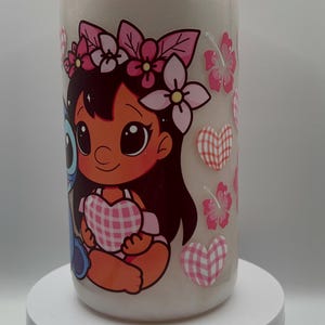 Lilo and Stitch cateye Snowglobe tumbler image 3
