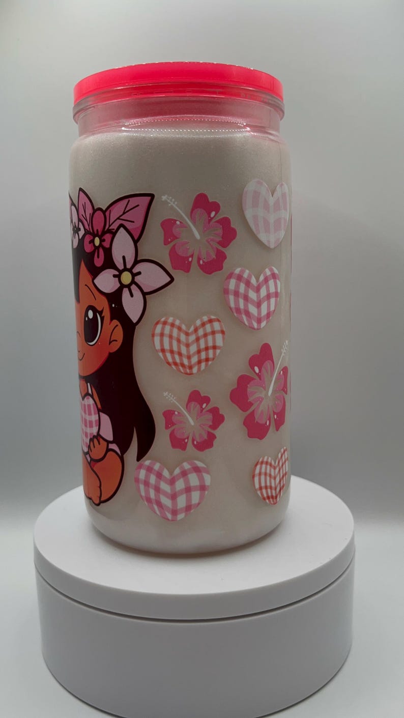 Lilo and Stitch cateye Snowglobe tumbler image 4