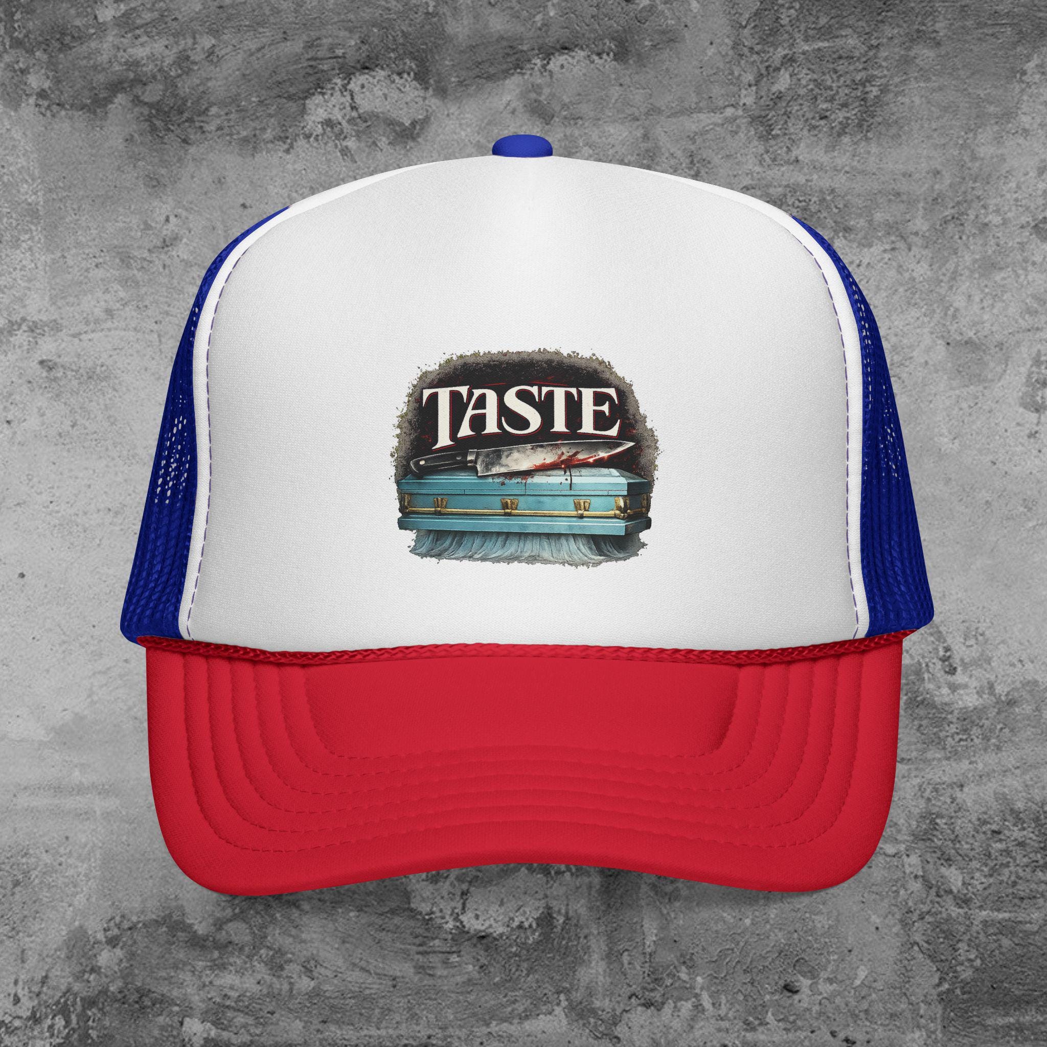 Sabrina\'s Pit Stop Blue & White Trucker Hat Sabrina Carpenter Manchild Patch Hat Blue/White - SS25 - US main image 2