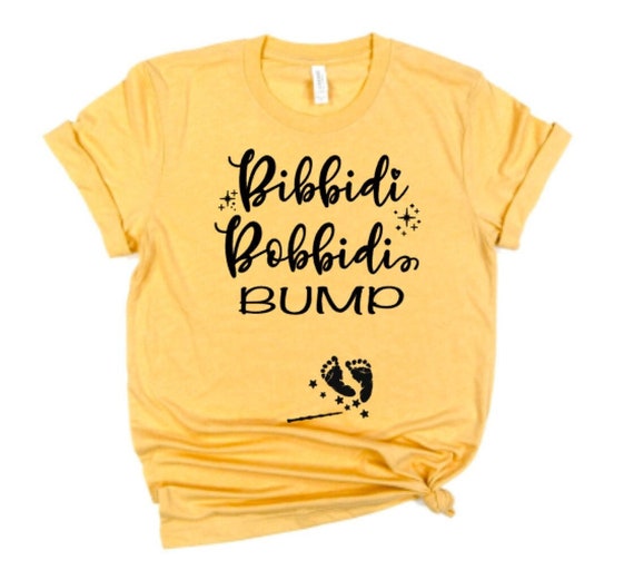 Pregnancy Announcement Shirt bibbidi Bobbidi Bump | Etsy