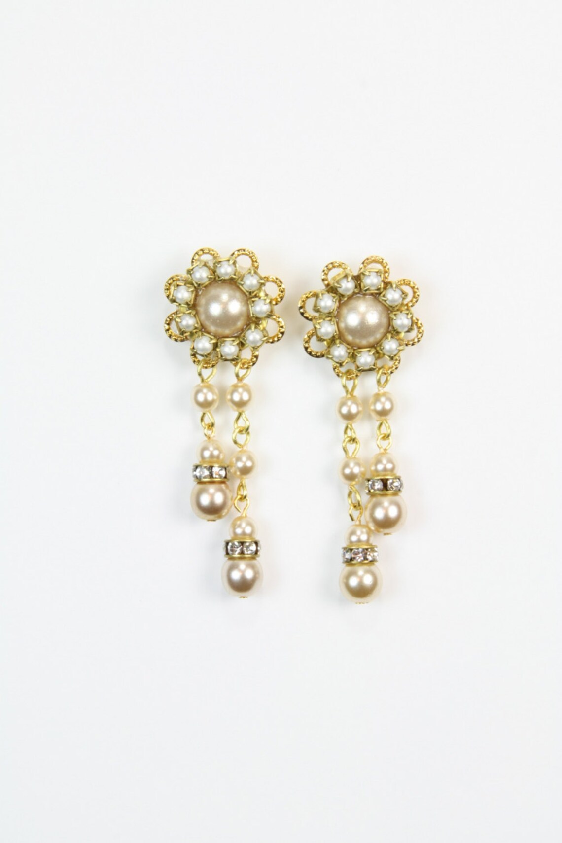 chandelier pearl earrings for wedding