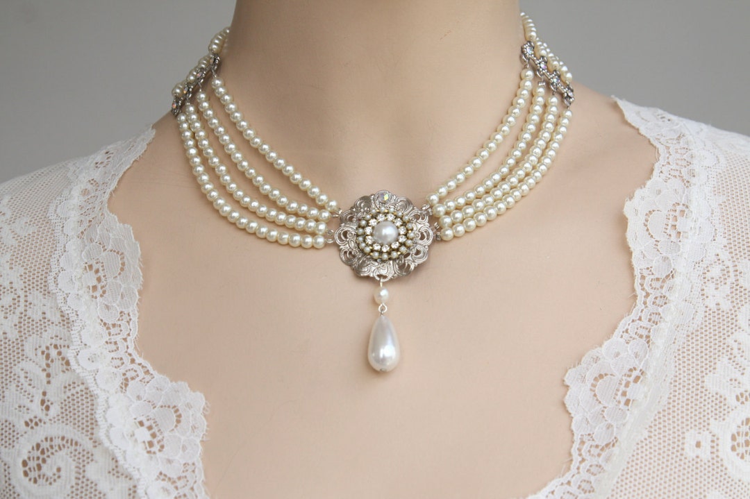 1 Pezzo Collana Choker Elegante E Delicata In Finta Perla Da - Foto 8
