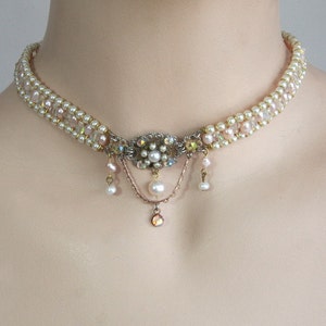 Vintage Bridal Pearls Choker Victorian Wedding Choker Pearls - Etsy