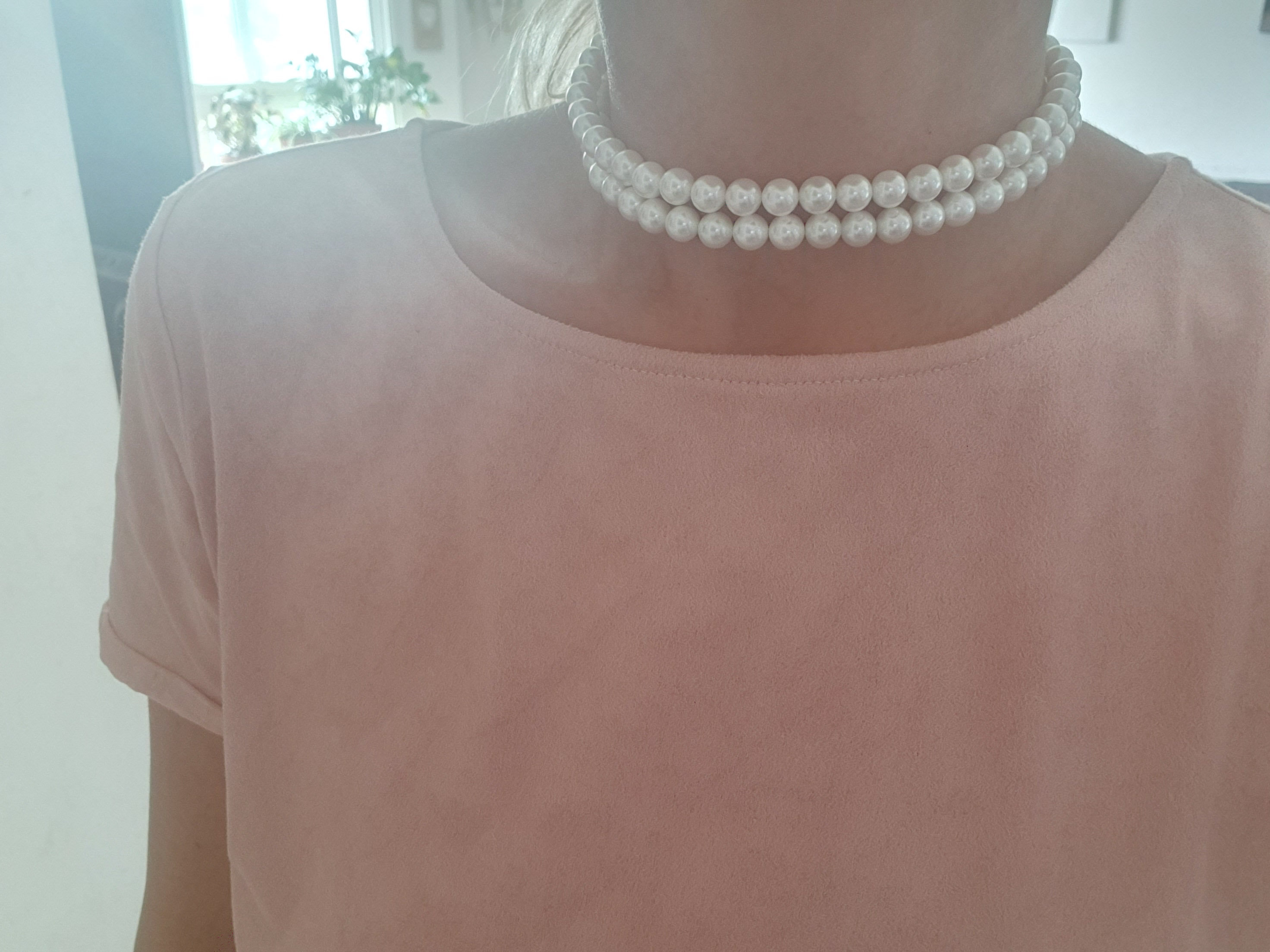 Double Strand Pearl Necklace Old Hollywood Vintage Jewelry