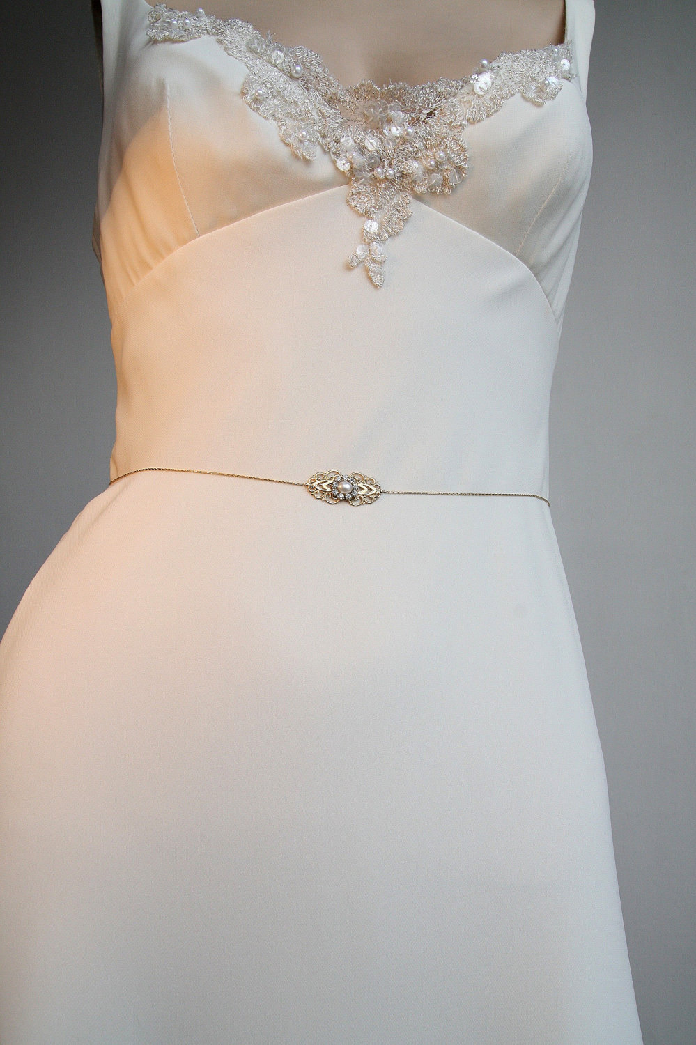 2284 Wedding Bridal Belts, Golden Pearl Rhinestone Dress Belt Pearl and Gold Wedding Belt - Etsy main image 4