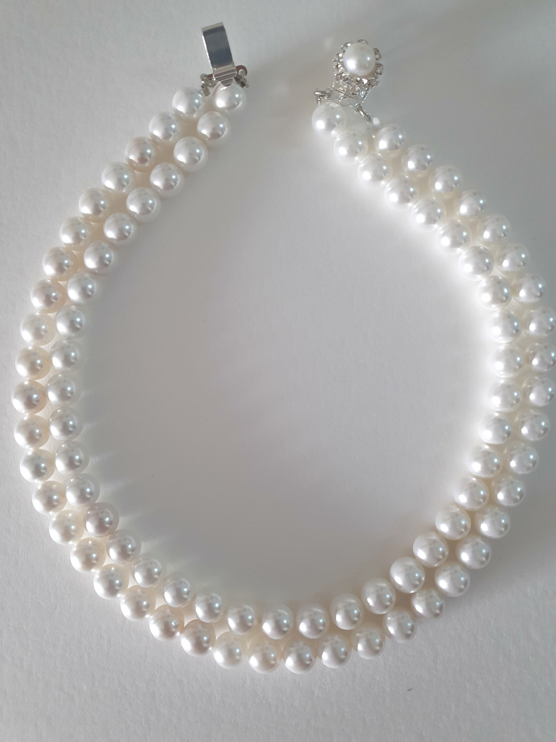 ◆VINTAGE HOLLYWOOD◆ Double Ring Pearl Necklace VH2479NE007 il_1080xN.5027389840_d5x1.jpg