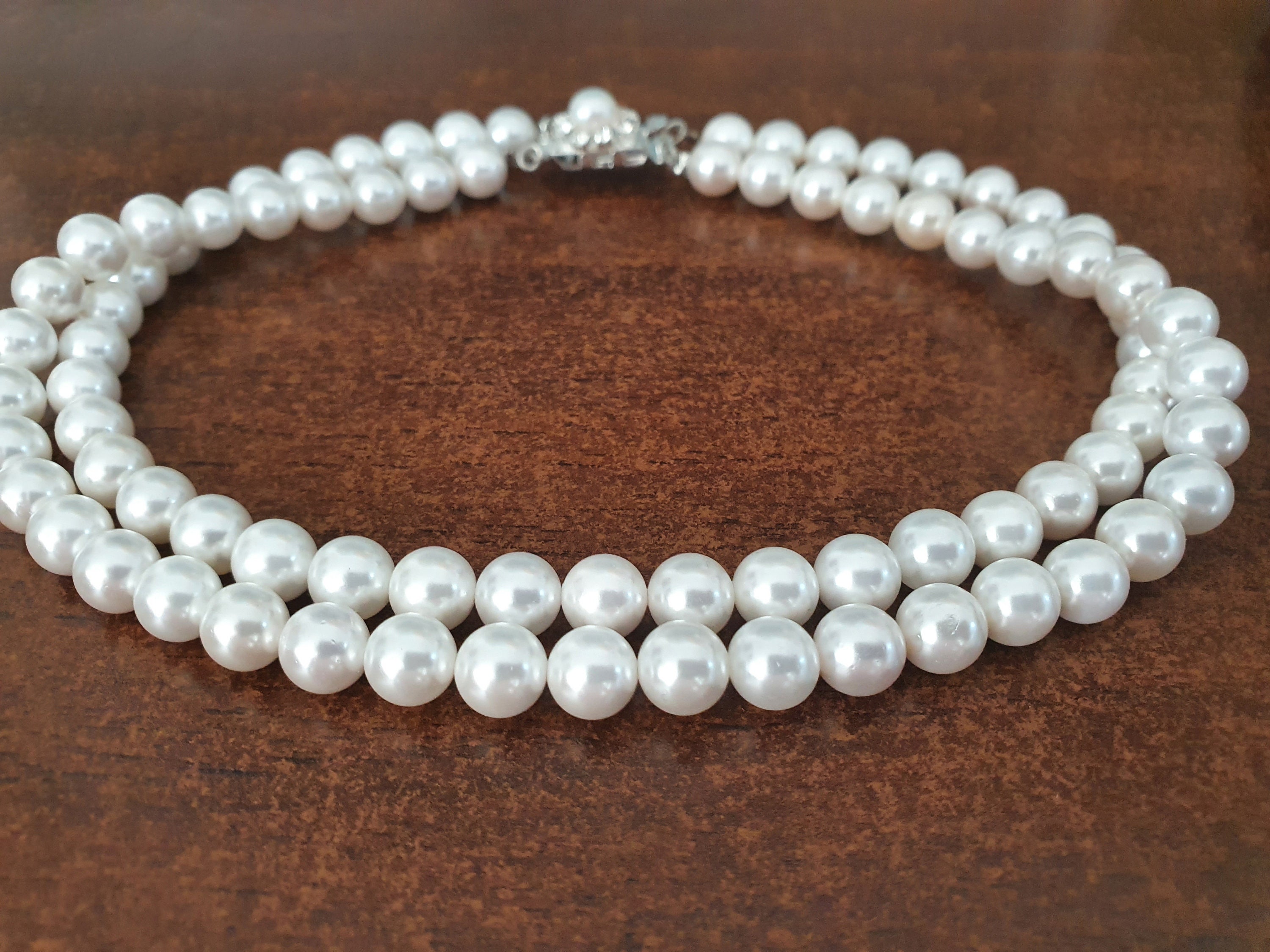 【VINTAGE HOLLYWOOD】Double Ring Pearl Necklace_VH2479NE007M Double Ring Pearl Necklace_VH2479NE007M | ファッション通販