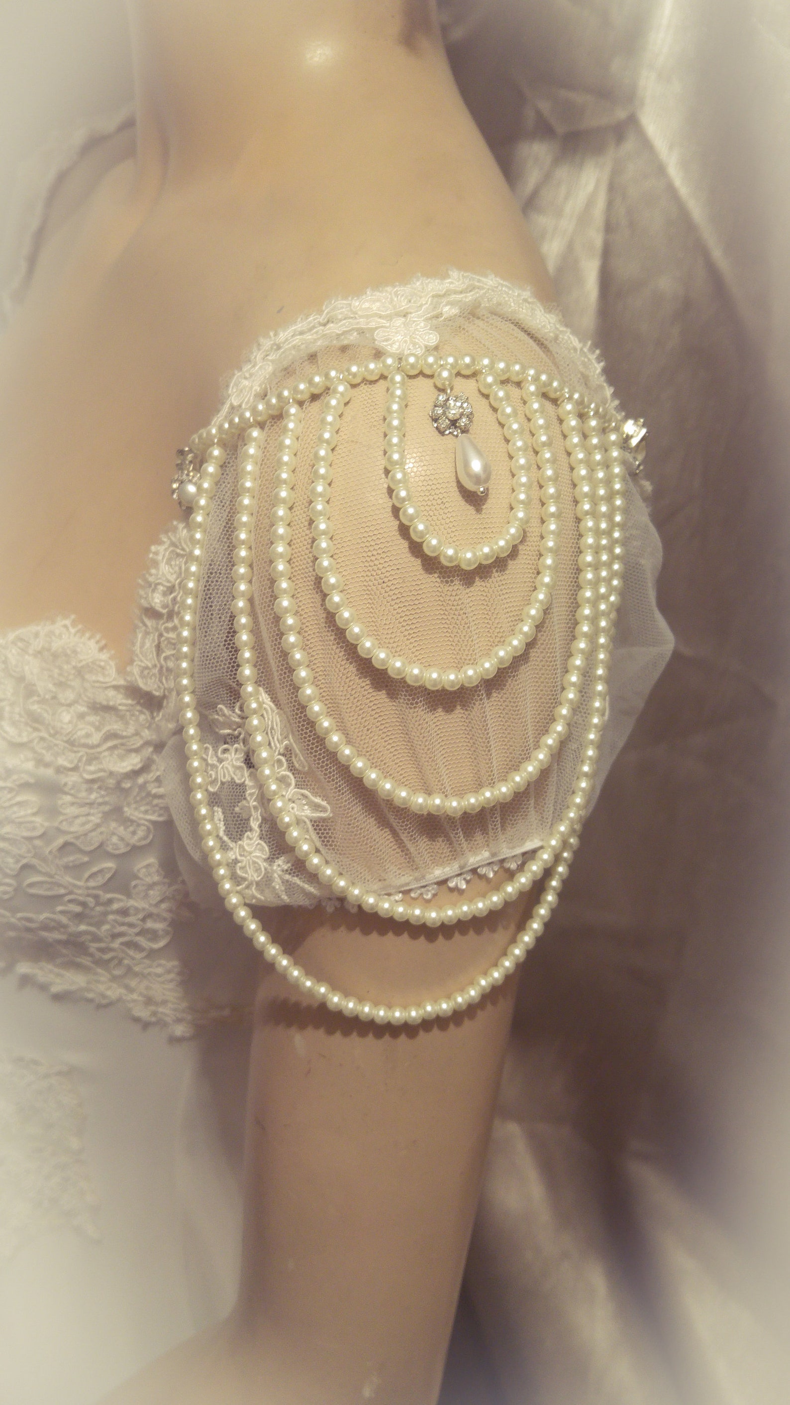 Shoulder Epaulettes Bridal Jewelry Accessories Ivory Pearls Etsy
