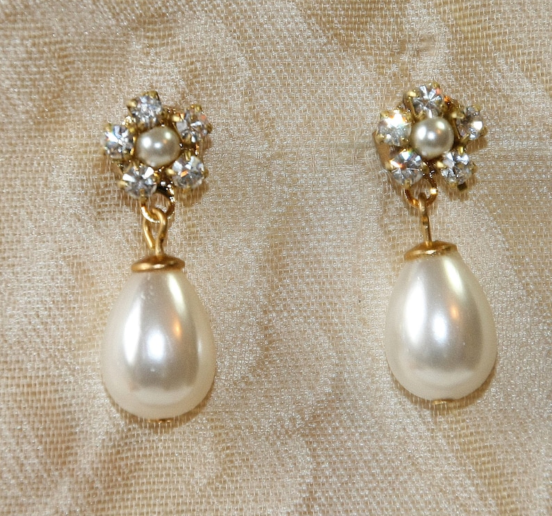 Pearl Bridal Earringsbridesmaids Earringsbridal - Etsy