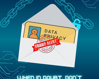 Cyber Awareness Poster - Data Privacy (PNG and PDF Print)