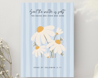 Christian Spring Journal - Song of Solomon 2:11 Notizbuch