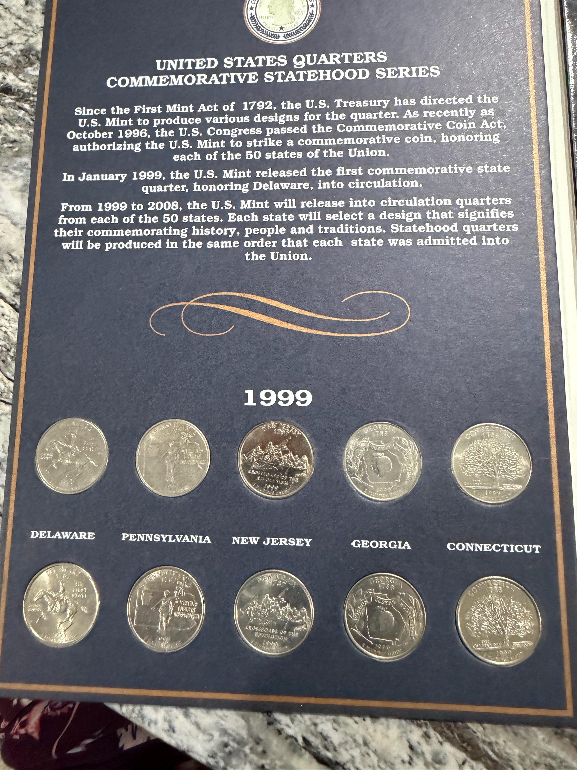 State Quarters Album - Etsy