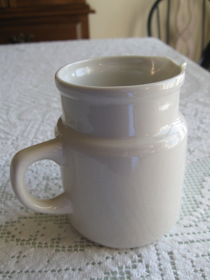 Small White Pitcher 1cup Capacity Etsy