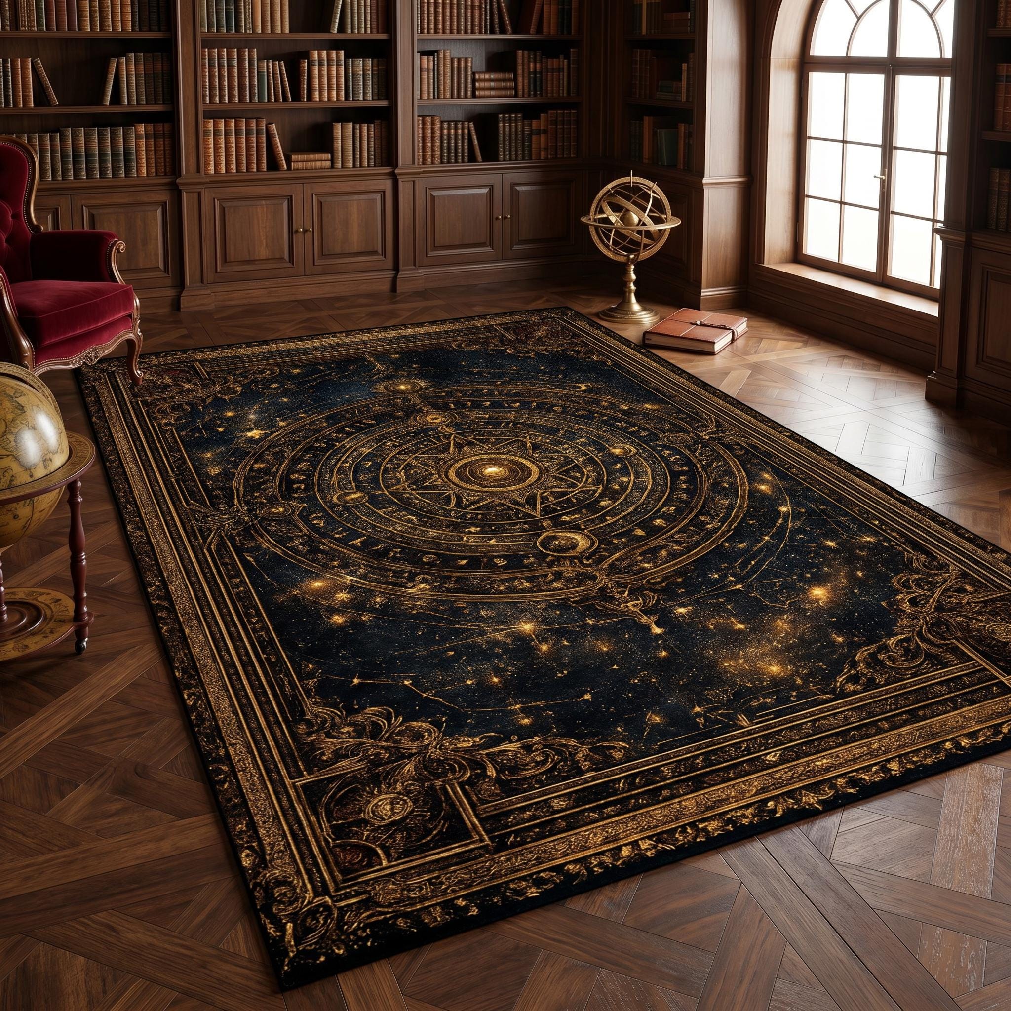 Vintage Celestial Rug - Etsy