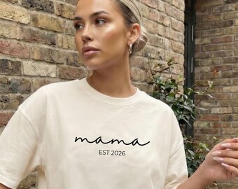 Personalisiertes Mama T-Shirt, Mama Shirt, Neue Mamas, Muttertagsgeschenk, Geschenk