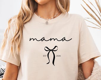 Personalisiertes Mama T-Shirt, Mama Shirt, Neue Mamas, Muttertagsgeschenk, Geschenk