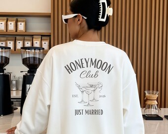 Personalisierter Honeymoon Pullover, Geschenk für die Braut, Braut-Sweatshirt, Hochzeitsgeschenk