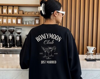 Personalisierter Honeymoon Pullover, Geschenk für die Braut, Braut-Sweatshirt, Hochzeitsgeschenk