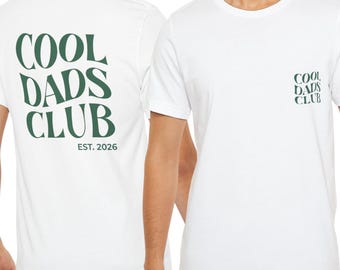 Dads Club T-Shirt, Father's Day Gift, Minimalist Print, Cotton Tee
