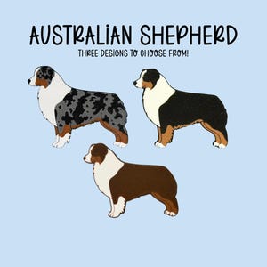 3D Printed Australian Shepherd Charm, Keychain, Magnet (Bogg Bag Accessory)