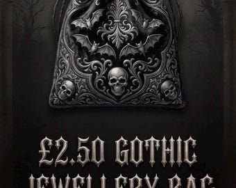 Gothic Jewellery Gift Bag Dark Gothic Jewellery Bag Gothic Necklace Gothic Earrings Ring Gothic Bag Gothic Gift Goth Gothic Lover Gift Box