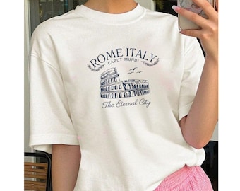 Rome Italy Shirt, Colosseum Graphic Tee, Rome Travel T-Shirt