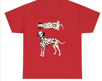 T-shirt Dalmatische hond, artwork met gevlekte hond, t-shirt Pet Lover voor heren