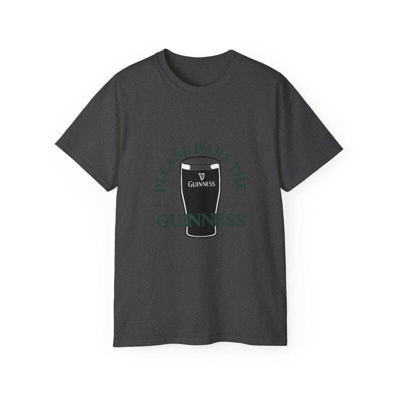 Please Pass The Guinness Pint Tee | Beer Pub Shirt, St. Patrick's Bar Tee image 3