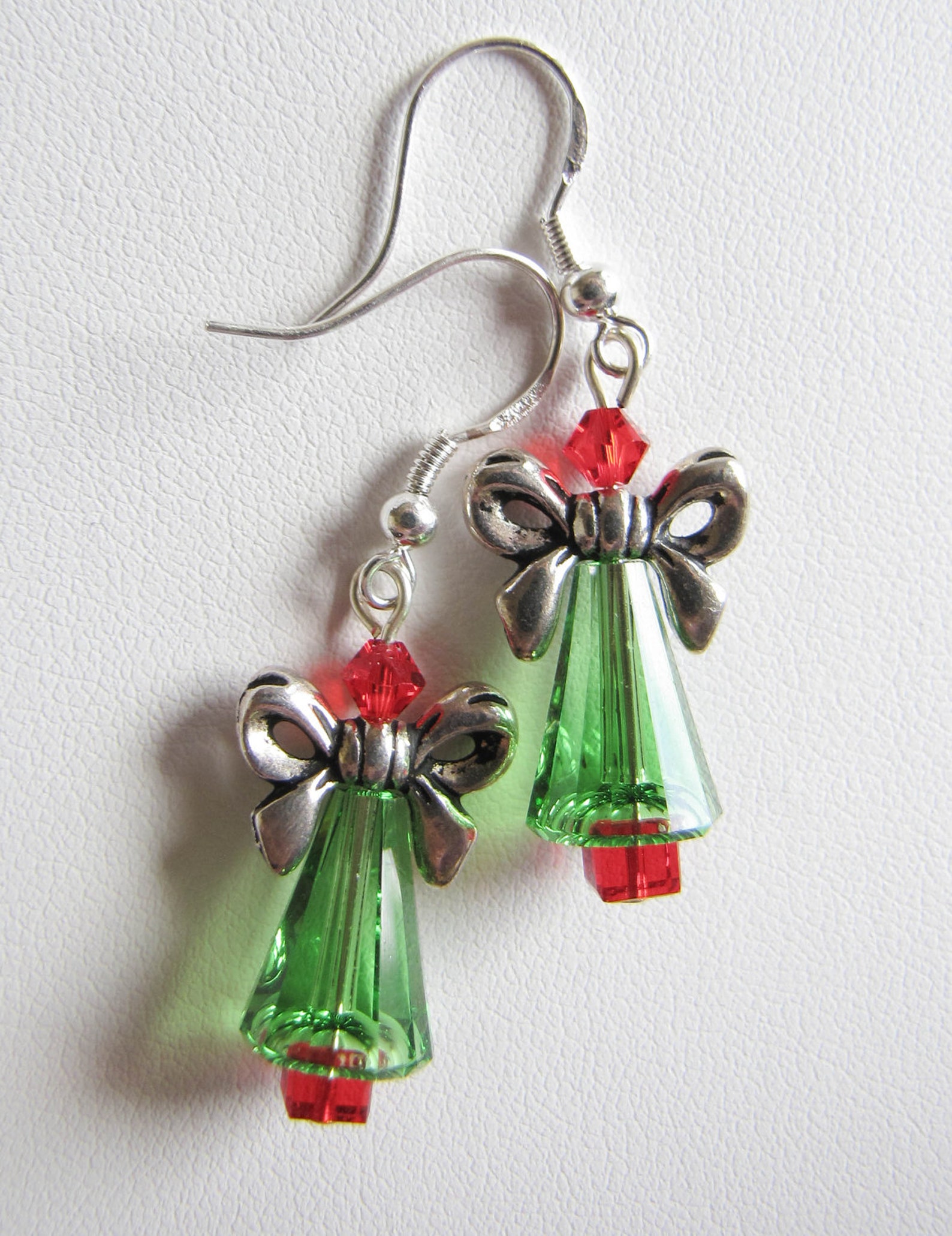 Christmas Tree Earrings Swarovski Crystals | Etsy