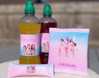 KPOP HUNTRIX personalizowane etykiety/opakowania na żywność ZESTAW