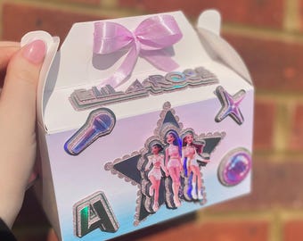 Caja holográfica 3D para recuerdos de fiesta de KPOP DEMON HUNTER: bolsa de regalo personalizable