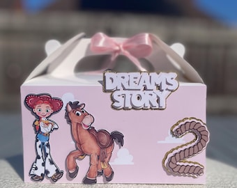 Caja de regalo de fiesta 3D de Toy Story Girly Jessie (personalizable)