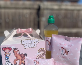 TOYSTORY personalizowane etykiety/opakowania na żywność i trójwymiarowe pudełko na upominki dla gości ULTIMATE BUNDLE