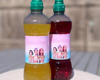KPOP HUNTRIX spersonalizowana etykieta/opakowanie z pędem owoców