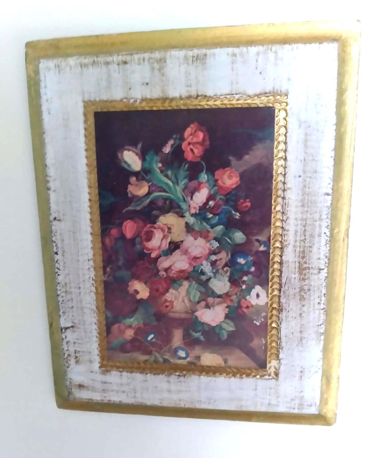 Vintage Italian Florentine Floral Plaques Made in Italy. - Etsy