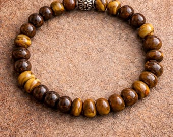 Grounding Jewelry for Burnout Recovery | Tiger’s Eye Bracelet | Calming Gemstone Jewelry | Handmade NYC